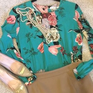 Boden Floral Blouse